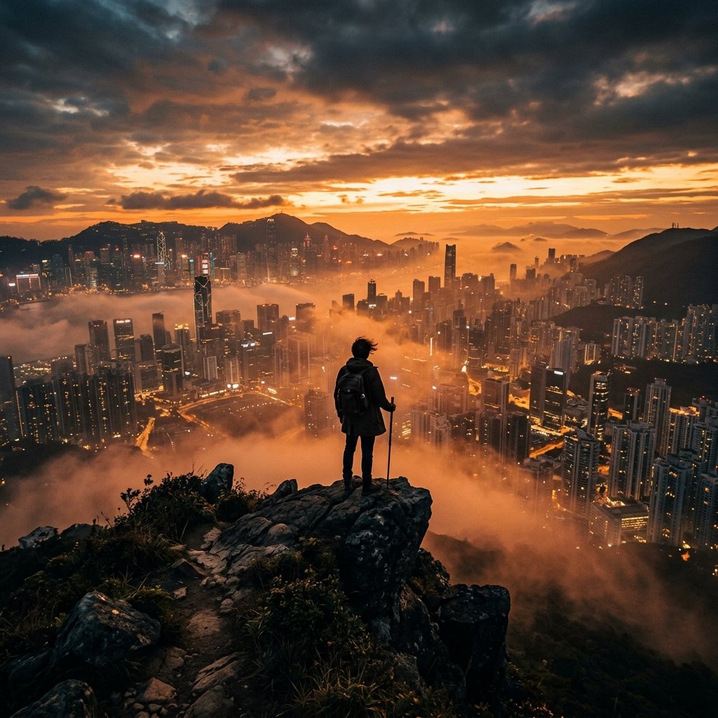 Amanhecer épico sobre a Serra dos Órgãos, simbolizando a restauração espiritual e o destino profético do Brasil